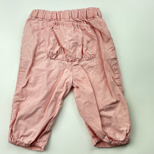 Load image into Gallery viewer, Girls Petit Bateau, pink lightweight cotton pants / bottoms, elasticated, FUC, size 00,  