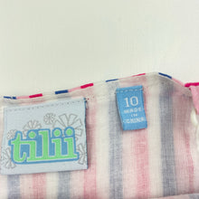 Load image into Gallery viewer, Girls Tilii, striped lightweight cotton summer dress, FUC, size 10, L: 75cm