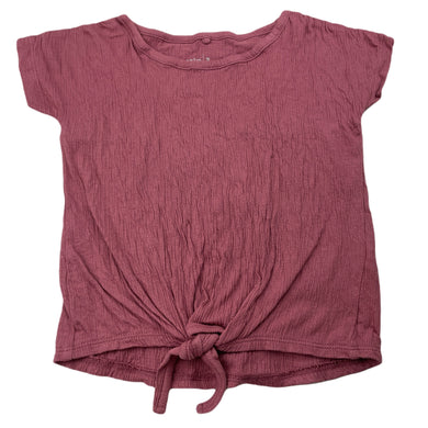 Girls Anko, stretchy crinkle tie front top, GUC, size 2,  