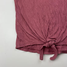 Load image into Gallery viewer, Girls Anko, stretchy crinkle tie front top, GUC, size 2,  