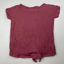 Load image into Gallery viewer, Girls Anko, stretchy crinkle tie front top, GUC, size 2,  