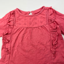 Load image into Gallery viewer, Girls Nutmeg, cotton long sleeve top, FUC, size 1,  