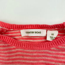 Load image into Gallery viewer, Girls Country Road, soft feel lightweight cotton / angora knit dress, FUC, size 2, L: 58cm