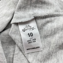 Load image into Gallery viewer, Girls Miss Understood, grey marle casual dress, light marks front, FUC, size 10, L: 65cm