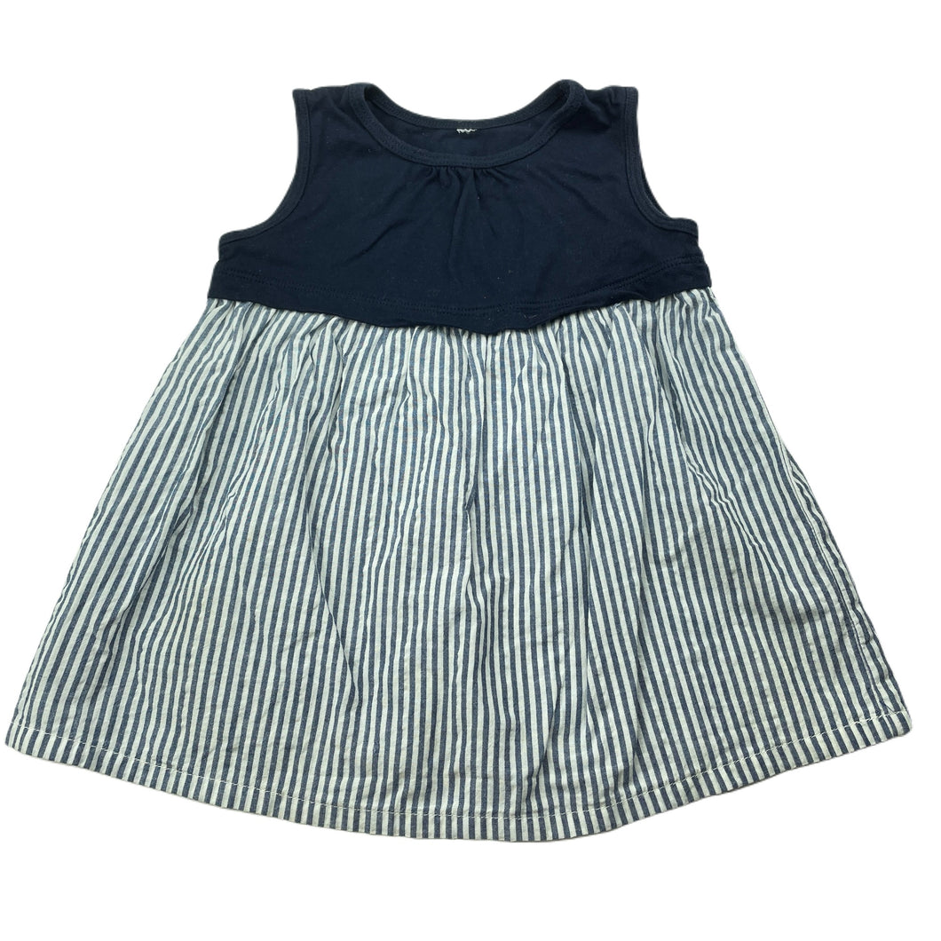 Girls cotton, casual dress, no labels, armpit to armpit: 26.5cm, FUC, size 0-1, L: 38cm