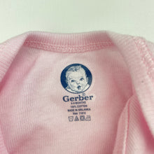 Load image into Gallery viewer, Girls Gerber, lightweight cotton onesie / bodysuit, EUC, size 0,  
