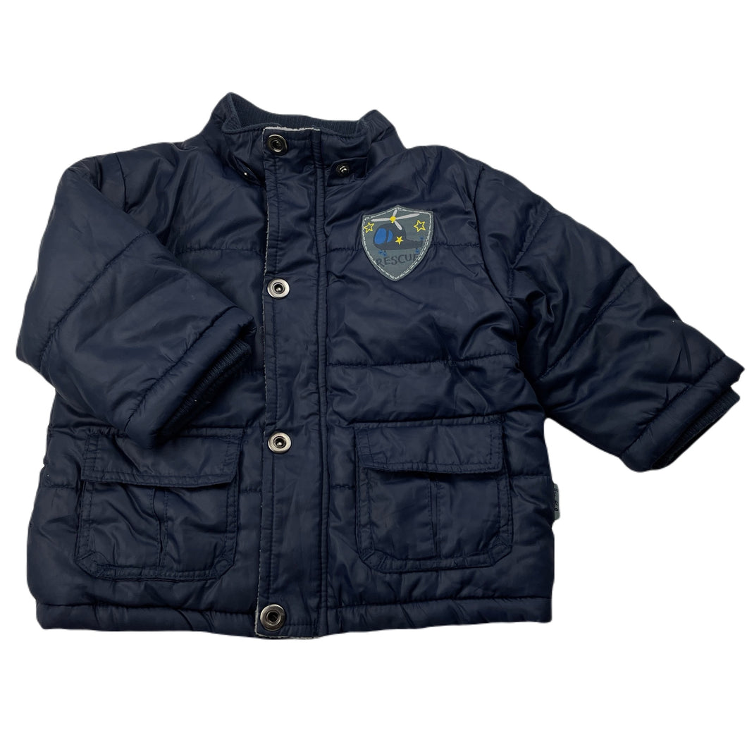 Boys Pumpkin Patch, cotton lined wadded jacket / coat, *no hood*, FUC, size 0,  