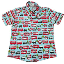 Load image into Gallery viewer, Boys Ann B Baby, lightweight short sleeve shirt, London, Sz: S, armpit to armpit: 28.5cm, FUC, size 1-2,  