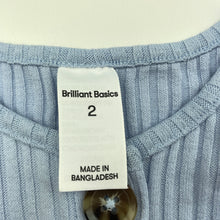 Load image into Gallery viewer, Girls Brilliant Basics, ribbed sleeveless top, EUC, size 2,  