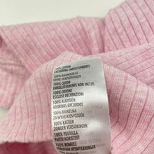 Load image into Gallery viewer, Girls Cotton On, pink marle ribbed cotton leggings / bottoms, GUC, size 00,  