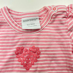 Girls Marquise, soft feel stretchy long sleeve top, EUC, size 0000,  