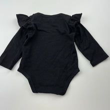 Load image into Gallery viewer, Girls black, stretchy bodysuit / romper, EUC, size 0,  