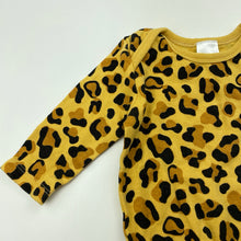 Load image into Gallery viewer, Girls Baby Berry, leopard print cotton bodysuit / romper, GUC, size 00,  