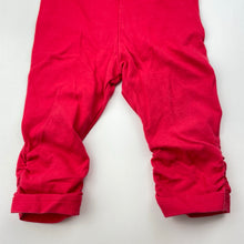 Load image into Gallery viewer, Girls Dymples, red ruched leggings / bottoms, GUC, size 00,  