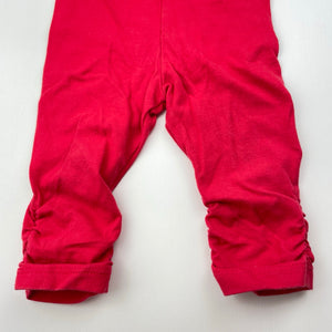 Girls Dymples, red ruched leggings / bottoms, GUC, size 00,  
