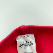 Load image into Gallery viewer, Girls Dymples, red ruched leggings / bottoms, GUC, size 00,  