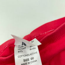 Load image into Gallery viewer, Girls Dymples, red ruched leggings / bottoms, GUC, size 00,  