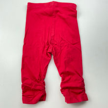 Load image into Gallery viewer, Girls Dymples, red ruched leggings / bottoms, GUC, size 00,  