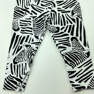 Girls Dymples, zebra print leggings / bottoms, EUC, size 00,  