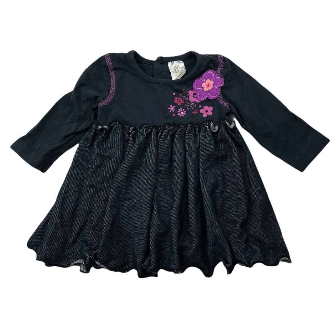 Girls Baby Biz, lightweight stretchy long sleeve dress, GUC, size 00, L: 31cm