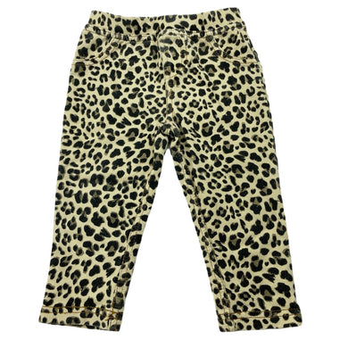 Girls Baby Berry, stretchy leopard print pants / bottoms, GUC, size 0,  