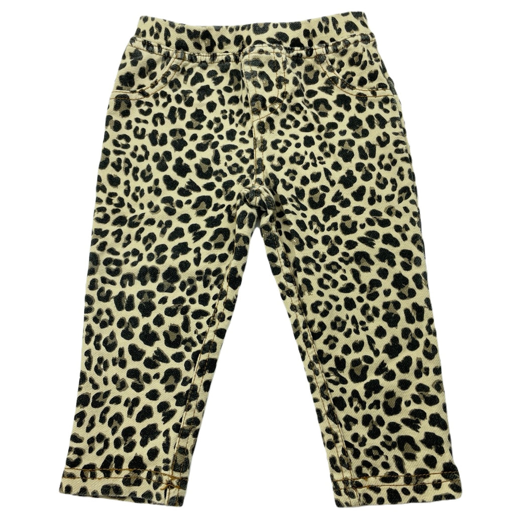 Girls Baby Berry, stretchy leopard print pants / bottoms, GUC, size 0,  