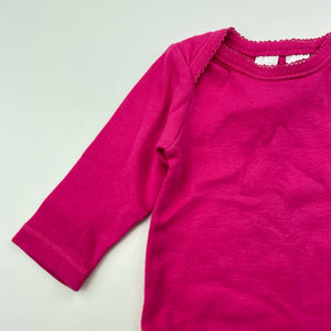 Girls Dymples, pink cotton bodysuit / romper, EUC, size 00,  