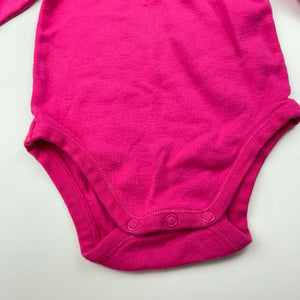 Girls Dymples, pink cotton bodysuit / romper, EUC, size 00,  