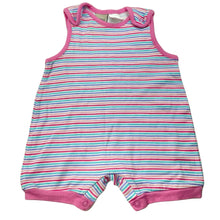 Load image into Gallery viewer, Girls NOW, striped cotton romper, GUC, size 00,  
