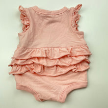 Load image into Gallery viewer, Girls Cotton On, stretchy ruffle romper, strawberry, EUC, size 0000,  