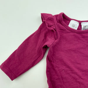 Girls Dymples, soft feel stretchy bodysuit / romper, GUC, size 000,  