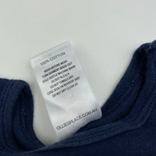 Load image into Gallery viewer, Girls Ollies Place, navy cotton bodysuit / romper, GUC, size 1,  
