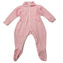 Load image into Gallery viewer, Girls pink, terry coverall / romper, GUC, size 00,  