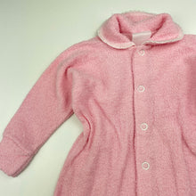 Load image into Gallery viewer, Girls pink, terry coverall / romper, GUC, size 00,  