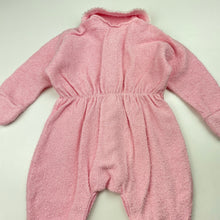 Load image into Gallery viewer, Girls pink, terry coverall / romper, GUC, size 00,  