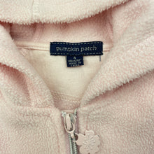 Load image into Gallery viewer, Girls Pumpkin Patch, pink fleece zip hoodie sweater, GUC, size 4,  