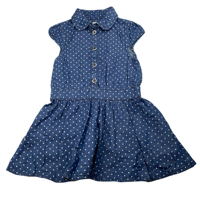 Girls Young Dimension, cotton casual dress, GUC, size 2, L: 46cm