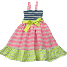 Load image into Gallery viewer, Girls Cotton On, striped summer dress, GUC, size 1, L: 55cm