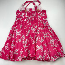 Load image into Gallery viewer, Girls Milkshake, lined floral cotton summer dress, GUC, size 4, L: 56cm