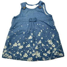 Load image into Gallery viewer, Girls H&amp;M, lined lightweight floral cotton dress, GUC, size 000, L: 35cm