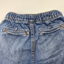 Load image into Gallery viewer, Boys blue, denim shorts, elasticated, no labels, W: 23.5cm across unstretched, GUC, size 2-3,  