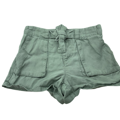 Girls Anko, sage lyocell shorts, elasticated, FUC, size 7,  