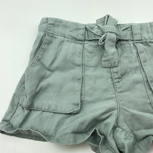 Load image into Gallery viewer, Girls Anko, sage lyocell shorts, elasticated, FUC, size 7,  