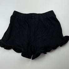 Load image into Gallery viewer, Girls Anko, black cotton shorts, elasticated, EUC, size 9,  