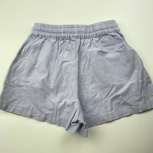 Girls Cotton On, lilac cotton shorts, elasticated, GUC, size 8,  