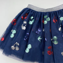 Load image into Gallery viewer, Girls Target, cotton lined tulle &amp; sequin skirt, elasticated, EUC, size 5,  