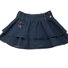 Load image into Gallery viewer, Girls Target, embroidered denim skirt, adjustable, L: 29cm, EUC, size 5,  