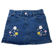 Load image into Gallery viewer, Girls Anko, embroidered stretch denim skirt, adjustable, L: 25cm, GUC, size 5,  