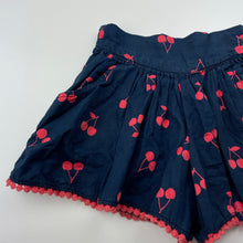 Load image into Gallery viewer, Girls Target, navy cotton shorts / skort, elasticated, GUC, size 4,  
