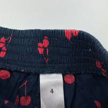 Load image into Gallery viewer, Girls Target, navy cotton shorts / skort, elasticated, GUC, size 4,  